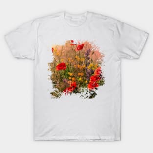 Red poppy. Wildflowers T-Shirt